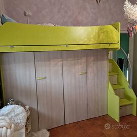 Camera da letto per bambin*/ragazz* salvaspazio