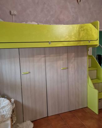 Camera da letto per bambin*/ragazz* salvaspazio