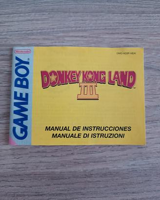 Istruzioni Donkey Jong Land 3 GameBoy