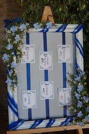 tableau cerimonia blu e azzurro 60x80
