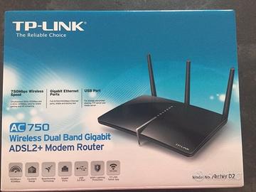 Modem Router Gigabit ADSL2+ Wireless AC750