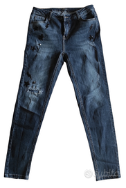 Jeans donna kocca tg 31 pantaloni elasticizzati