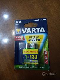VARTA due batterie ricaricabstilo del tipo AA 2100