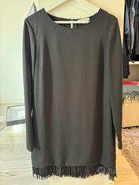 Abito in crepe con frange Patrizia Pepe