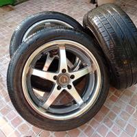4 pneumatici cerchi in lega 215/55 R18 x NISSAN