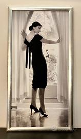 stampa foto, cornice in legno, effetto argento, “M