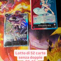 One Piece EB-03 - lotto di 52 carte