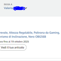 SEDIA DA GAMING NUOVA