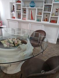 Titolo annuncio: Tavolo classico 150cm vetro tondo