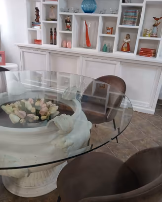 Titolo annuncio: Tavolo classico 150cm vetro tondo