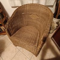 Poltroncina in vimini