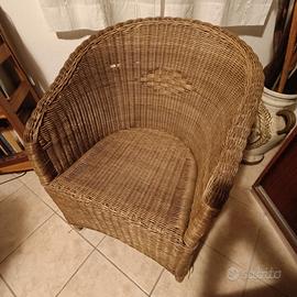 Poltroncina in vimini