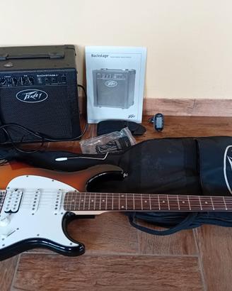 chitarra elettrica e amplificatore