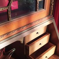 vetrina scrittoio a ribalta trumeau stile inglese