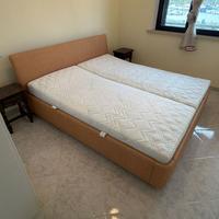 Letto matrimoniale contenitore + materassi