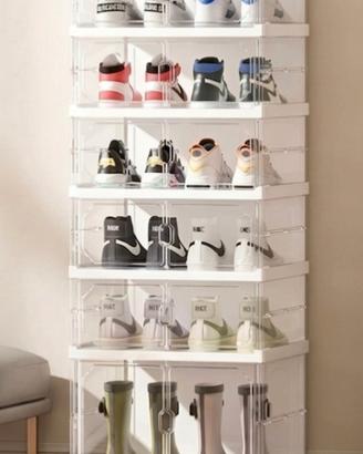 organizer scarpe trasparente nuovo