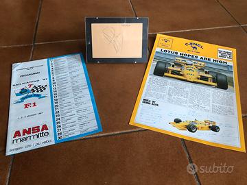 Autografo Ayrton Senna - GP Imola 1987