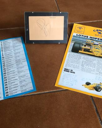Autografo Ayrton Senna - GP Imola 1987