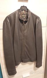 GIUBBINO VERA PELLE MARRONE TG. 50