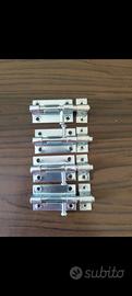 4 catenacci metallici nuovi per porte o cancelli