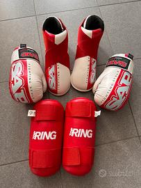Protezioni kick boxing point fighting bimbi