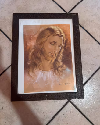 Quadro raffigurante volto di Gesù