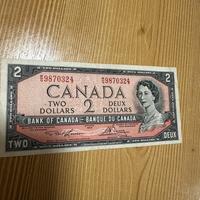 2 dollars 1954