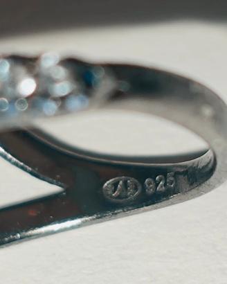 anello con acqua marina