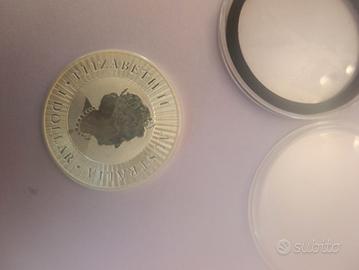 moneta un oncia argento 1 oz