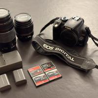 Canon EOS 350D kit completo (18-55 mm + 75-300 mm)