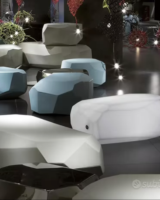Tavolino Meteor bianco 57x50x20, Serralunga