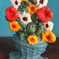 Tieniporta Apriporta in ghisa Vaso fiori Victorian