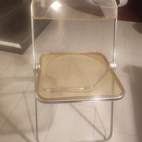 Set di 4 Sedie trasparenti richiudibili