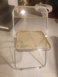 Set di 4 Sedie trasparenti richiudibili