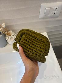 Mini Borsa in crochet verde