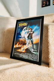 Locandina autografata Ritorno al futuro 