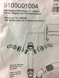 Scarico completo per lavandini