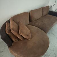 Divano 3 posti  industriale con penisola