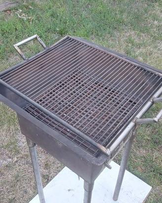 barbecue artigianale in accaio inox x campeggio