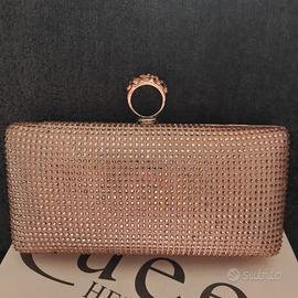 borsa poscette con strass 