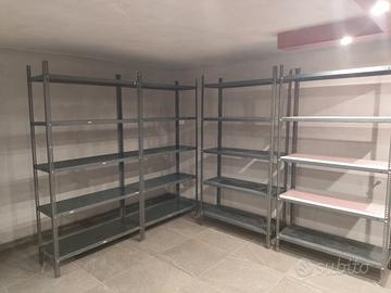 Scaffali in metallo 4 unità 