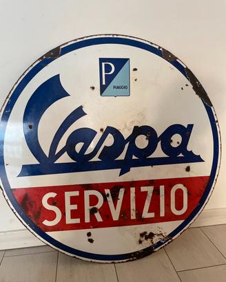 Insegna vespa servizio