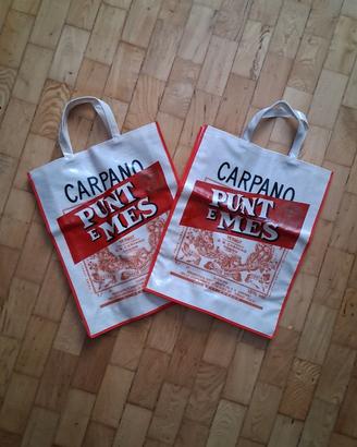 Borsa Shopper PUNT E MES CARPANO VERMUT plastica