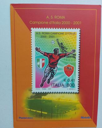 2001 Folder scudetto calcio A.S. Roma 2000/01