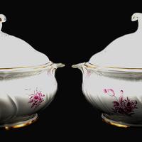 Coppie di zuppiere con coperchio