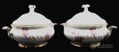Coppie di zuppiere con coperchio