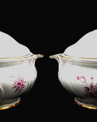 Coppie di zuppiere con coperchio