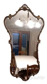 Specchio Vintage con Cornice in Ottone