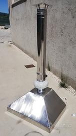Cappa aspirante per barbacue in acciaio inox