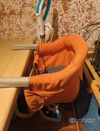 Seggiolino tavolo Inglesina Fast arancione 